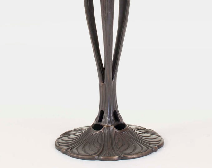 Tiffany lamp base. Metal lamp stand. Brass lamp stand. Ribbon decorative lamp base. Lamp hardware.  Base for table lamp.