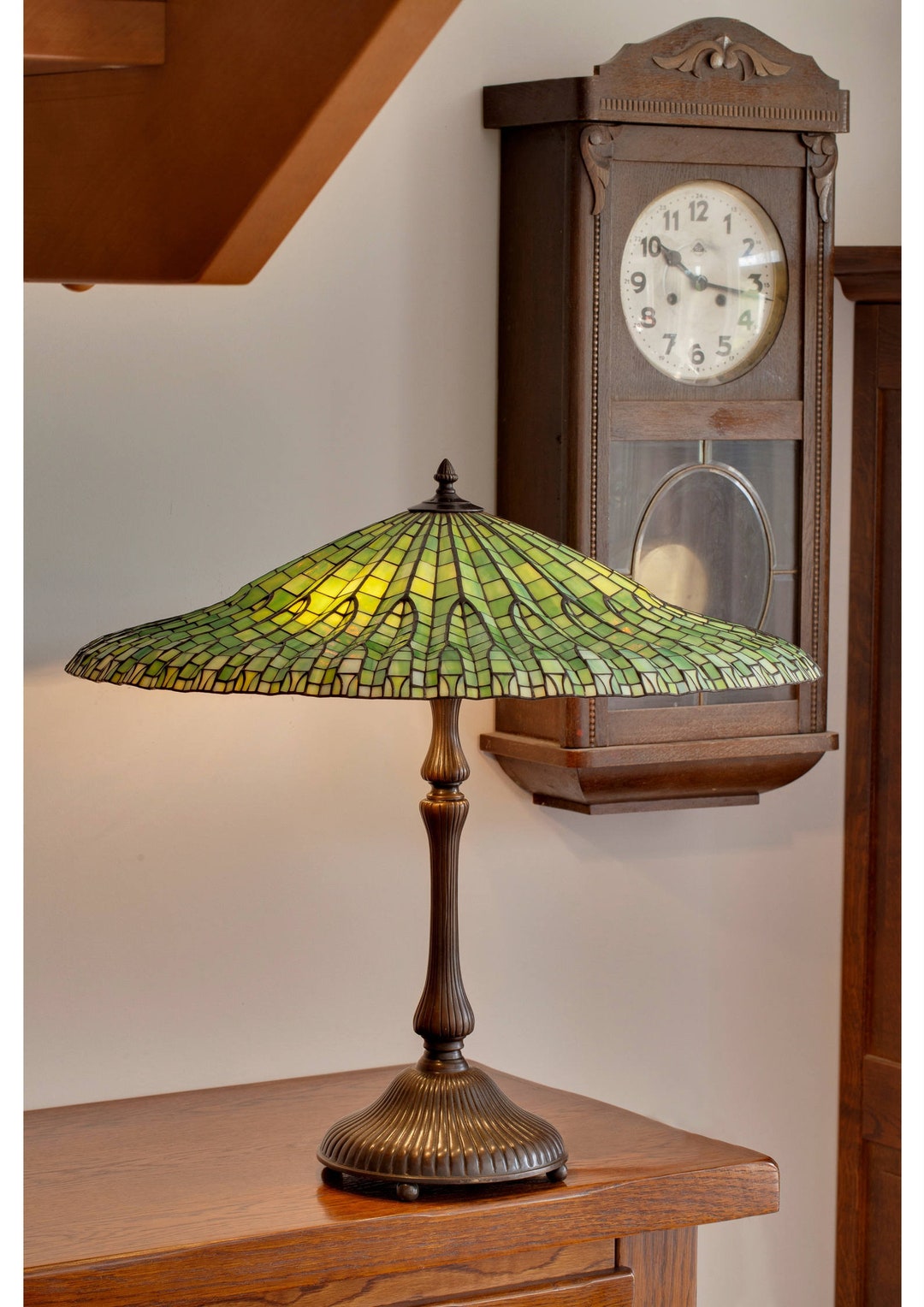 フロアスタンド BIG lamp shade Antique Flower leaf フロアスタンド