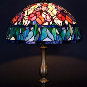 stained glass piano lamp