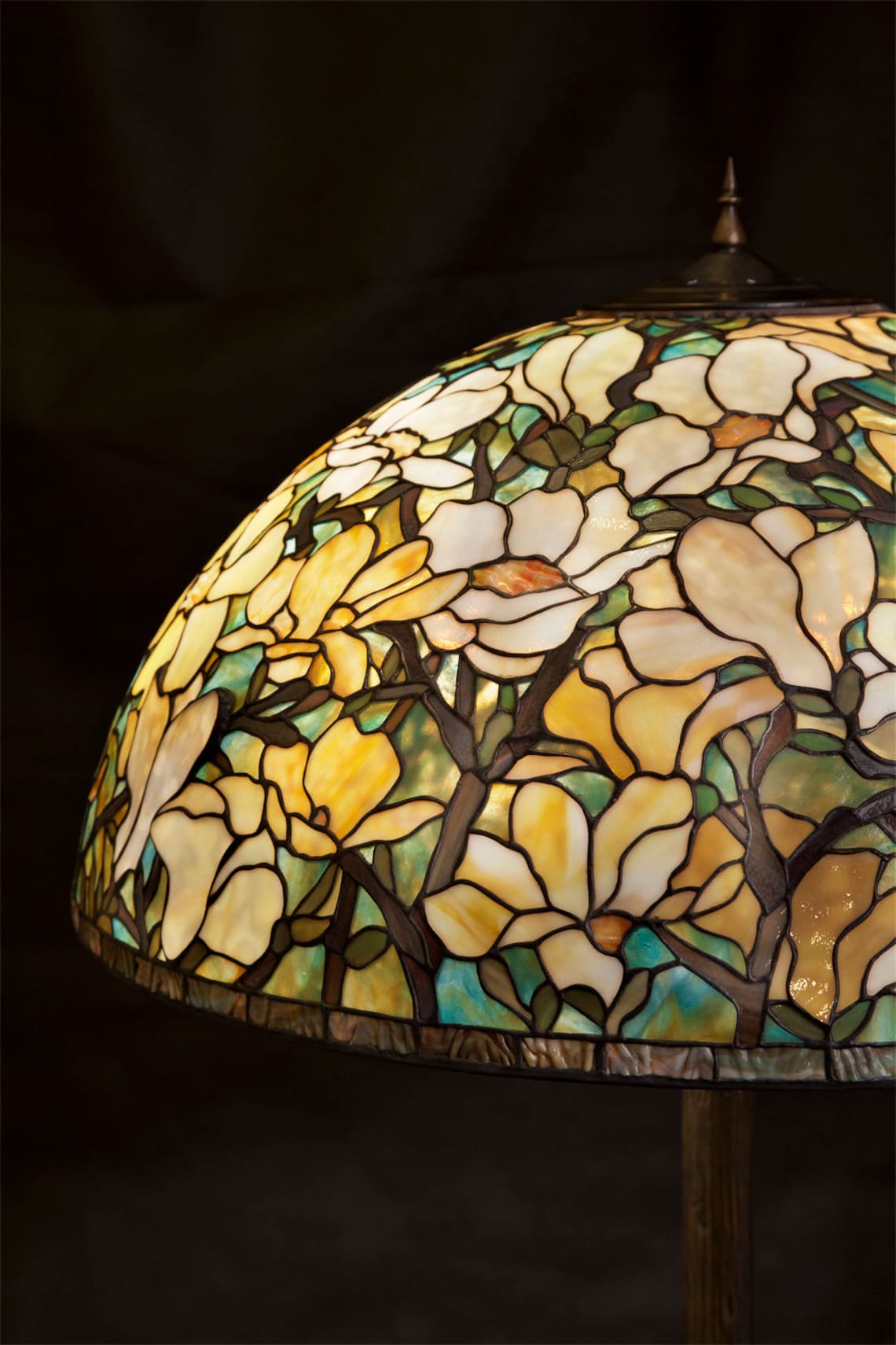 Magnolie Tiffany Lampe Tiffany Studios Stehlampe antike | Etsy
