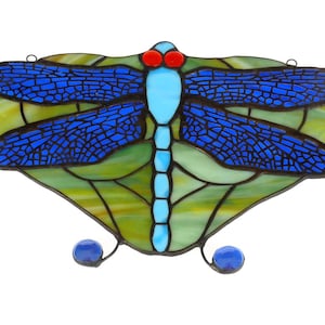 Dragonfly Stained Glass, Suncatcher, Dragonfly Suncatcher, Stained Glass, stained glass butterfly, Stained Glass panel, stained glass window
