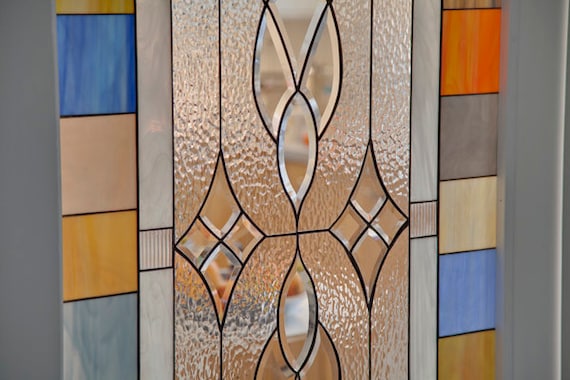 Stained Glass Panel, Stained Glass Window, Beveled Glass