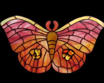 Stained glass butterfly, Suncatcher, Stained Glass Panel, Stained Glass Window, Stained Glass, tiffany
