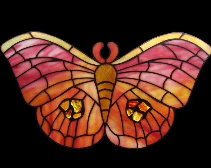 Stained glass butterfly, Suncatcher, Stained Glass Panel, Stained Glass Window, Stained Glass, tiffany