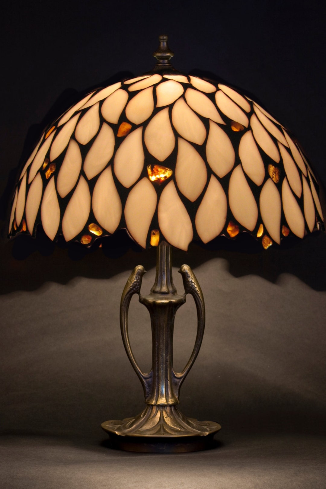 Amber bedside lamp deals
