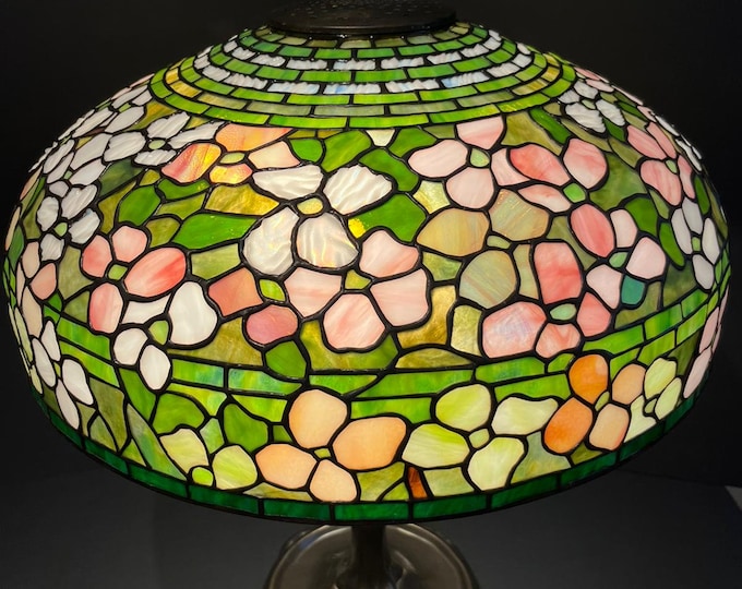 22" Tiffany Dogwood lamp