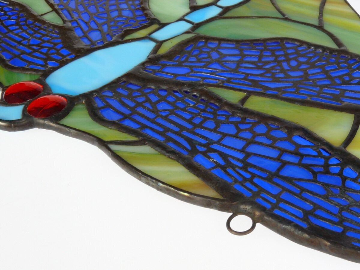 Dragonfly Stained Glass, Suncatcher, Dragonfly Suncatcher, Stained