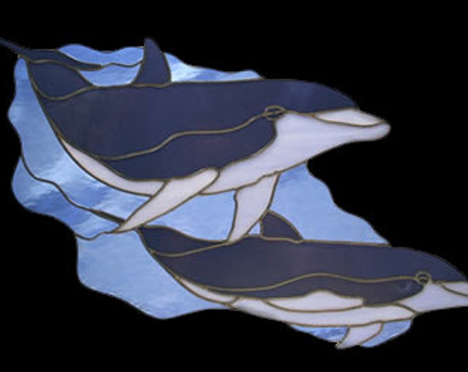 Stained Glass Dolphin, Dolphin Decor, Dolphin Design, Dolphin Decorations, Dolphin Stained Glass, Dolphin Lover, Dolphin Panel