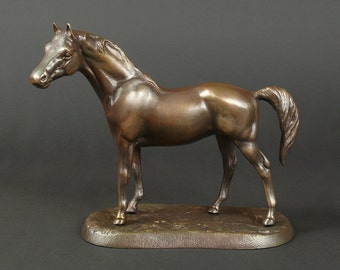 Metal Horse, Horse Scuplture, Horse Figurine, Horse Statue, Brass Horse, Metal Horse, Horse Gift