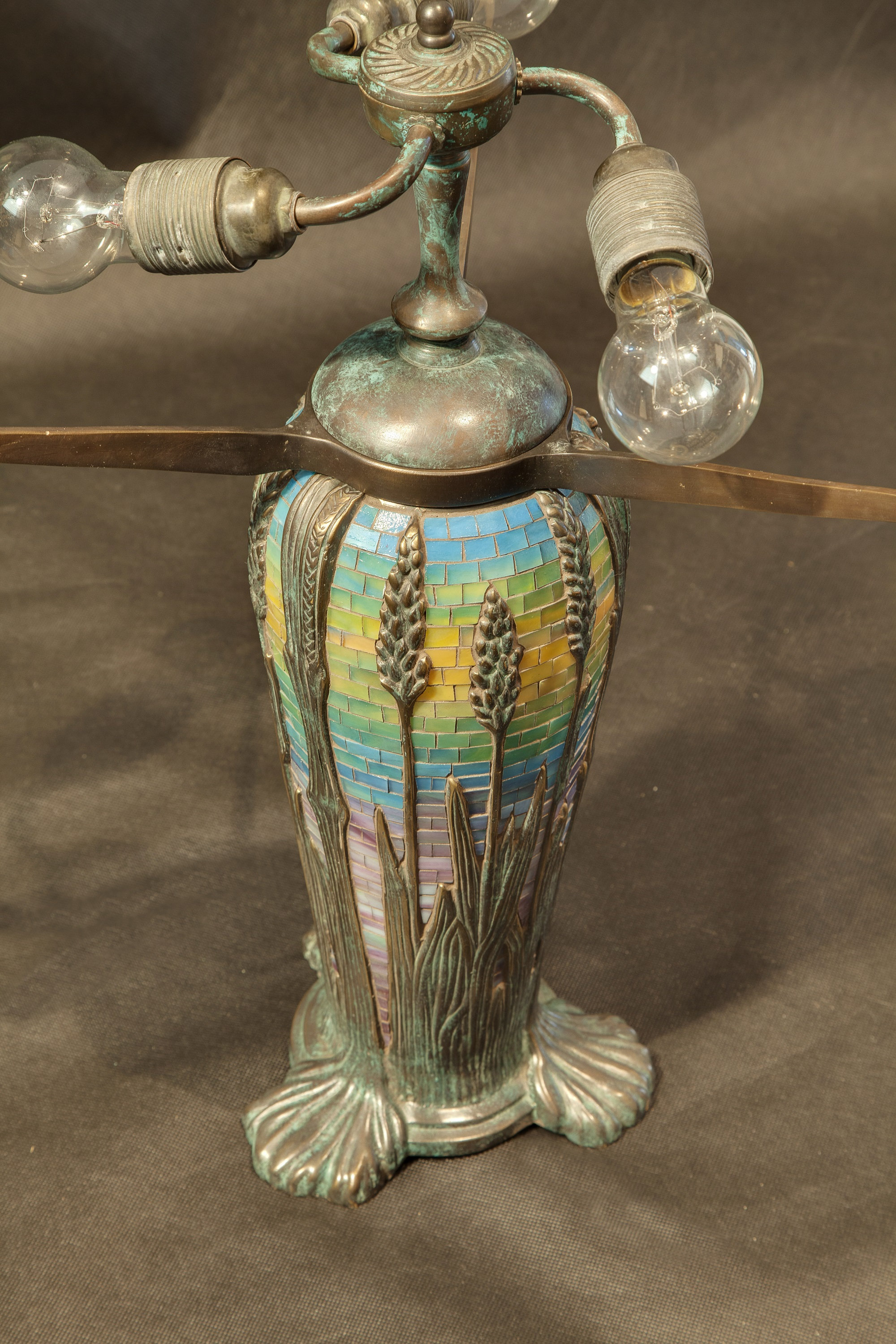 Lamp Base, Lamp Stand, Tiffany Lamp, Mosaic lamp, mosaic, Metal Lamp