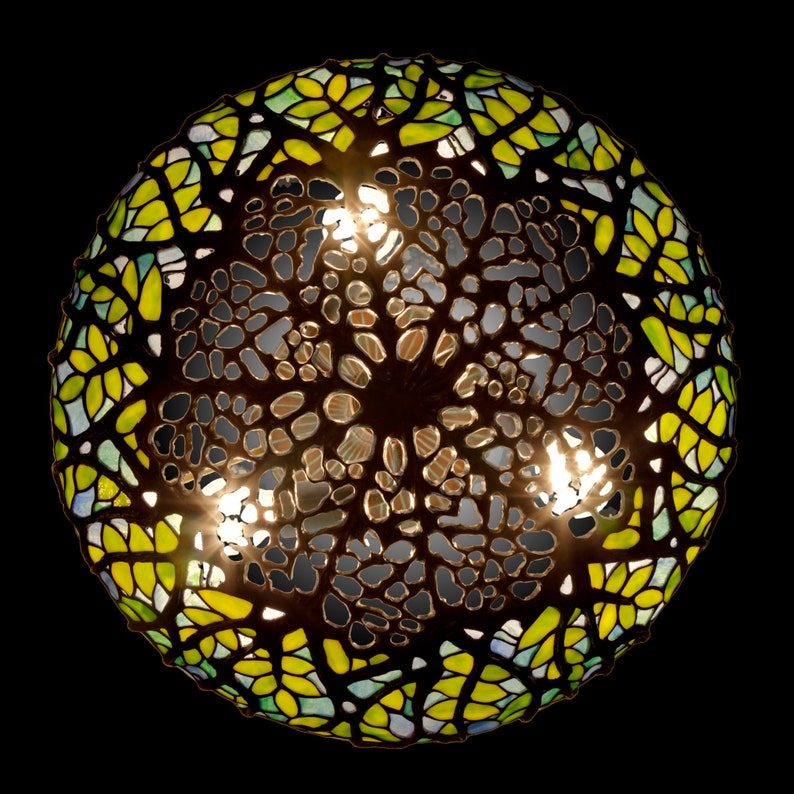 Lampada Tiffany glicine da 18, lampada da tavolo Tiffany, lampada Tiffany, glicine Tiffany, lampada da tavolo, lampada, vetro colorato, replica della lampada Tiffany immagine 3