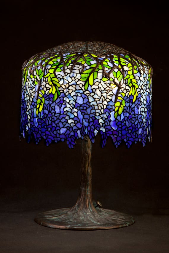 18 Wisteria Tiffany Lamp Bespoke Glass Tiffany Lamp Tiffany