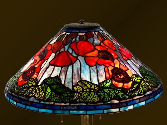 Tiffany floor and sale table lamp set