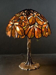 Brown tiffany lamp deals