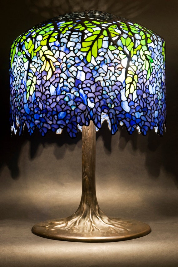 inspanning dek Amazon Jungle Desk Lamp Bespoke Glass Wisteria Lamp Tiffany Lamp Stained - Etsy
