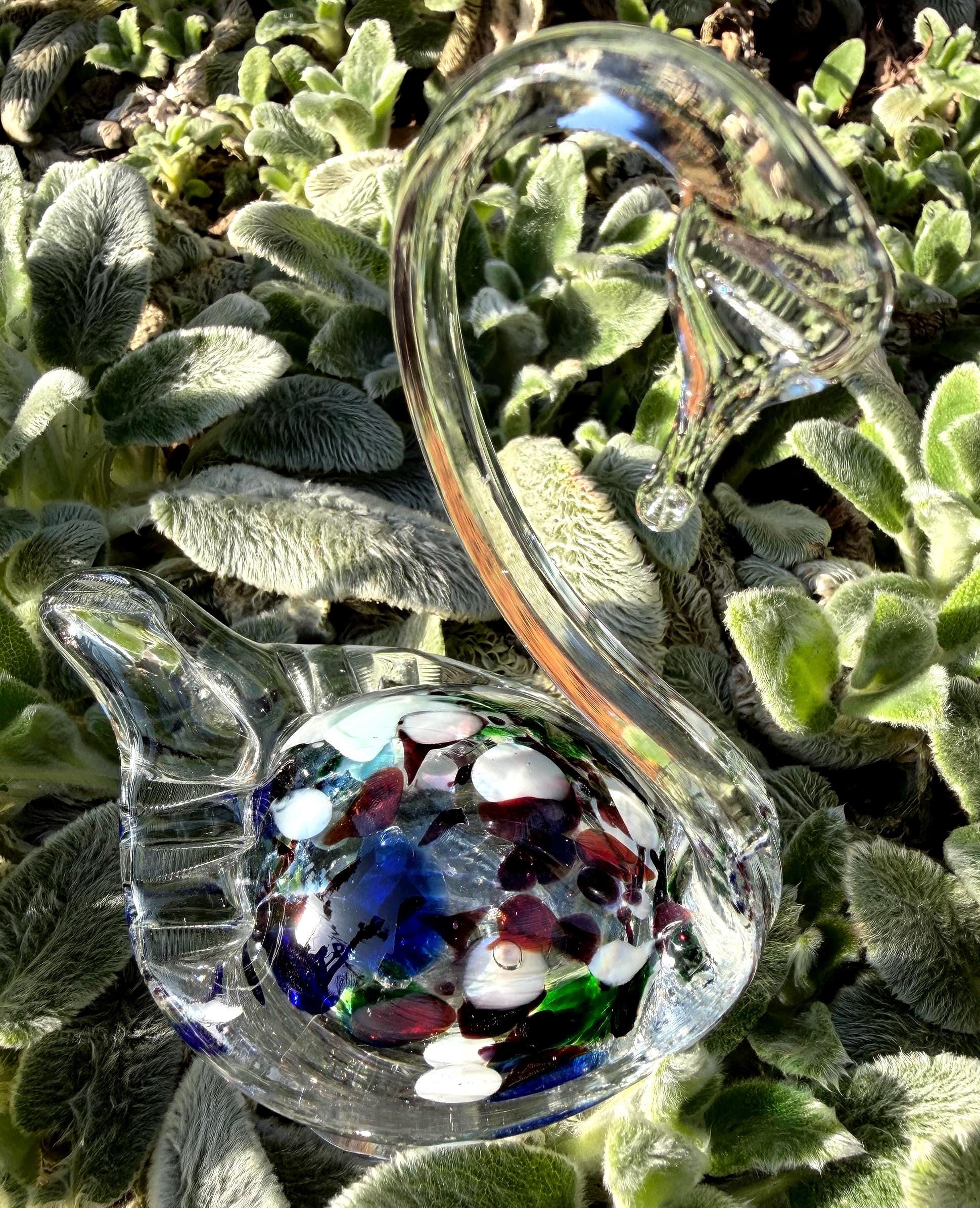 Murano glass swans - Etsy 日本