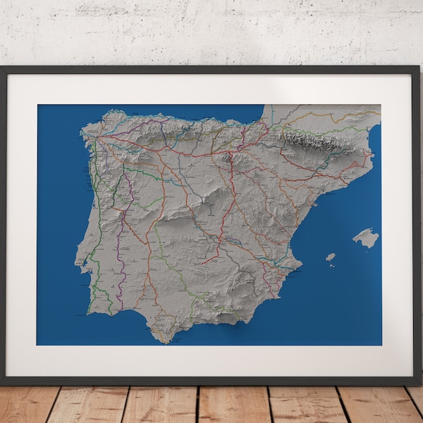 The Big Map of the Caminos de Santiago - XACOBEO EDITION