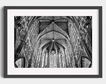 León Cathedral Interior - Fine Art Print