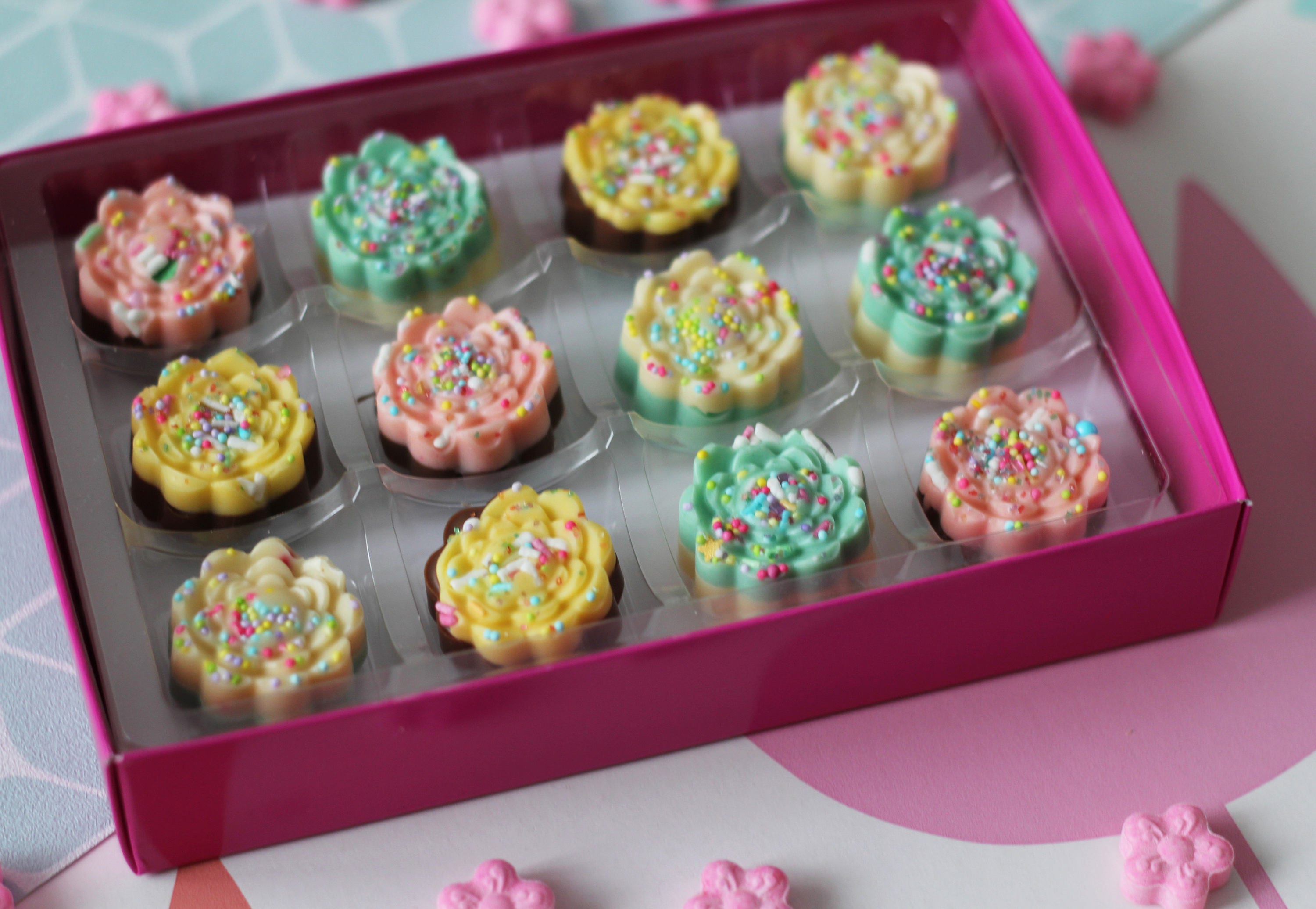 Chocolats Aux Fleurs Pastel