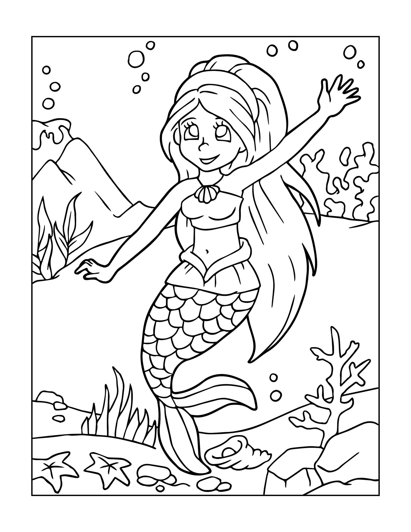 Fairy and Mermaid Coloring Pages from Etsy