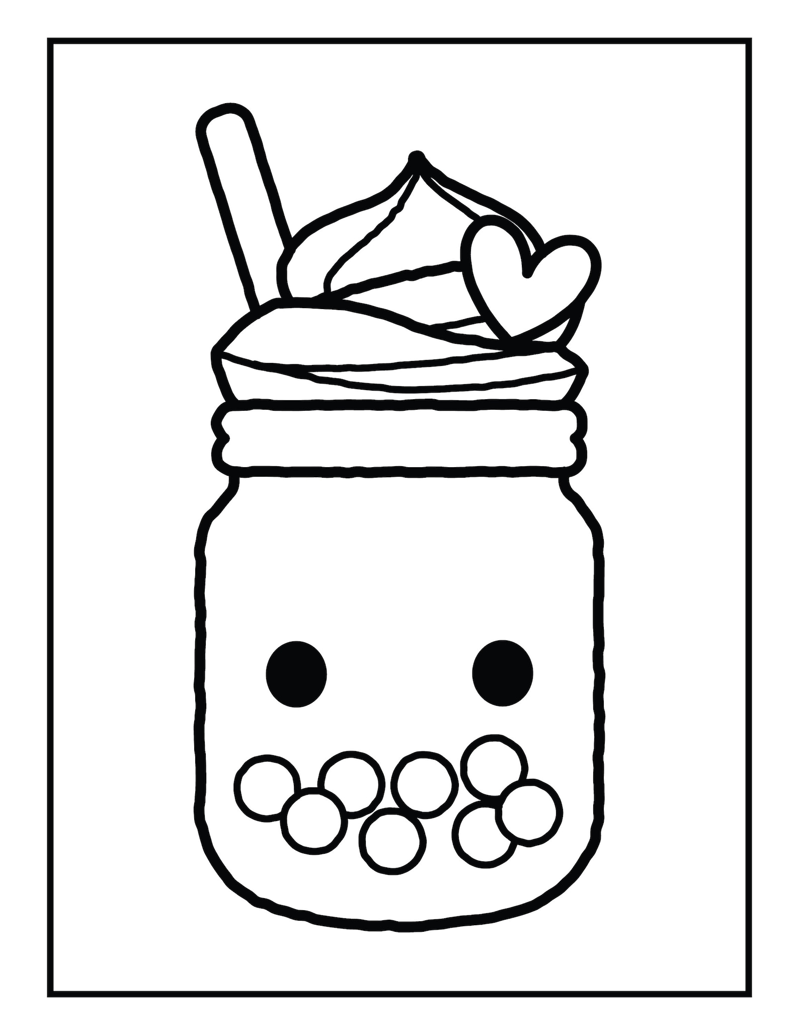 Kawaii Fun Ice Cream Coloring Pages68 Printable Coloring - Etsy
