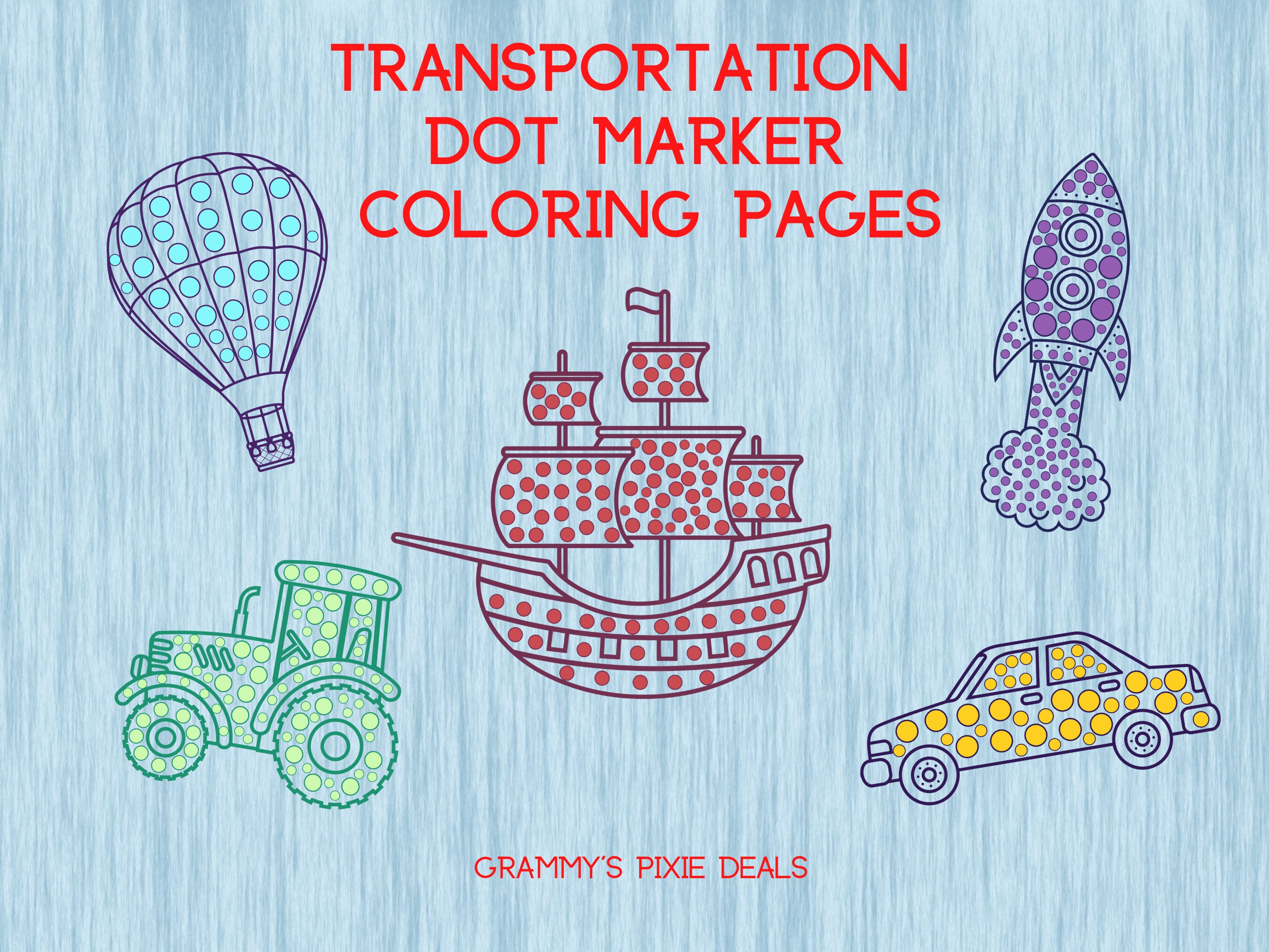 Dot Marker Coloring Pages Bundle by The Kinder Kids
