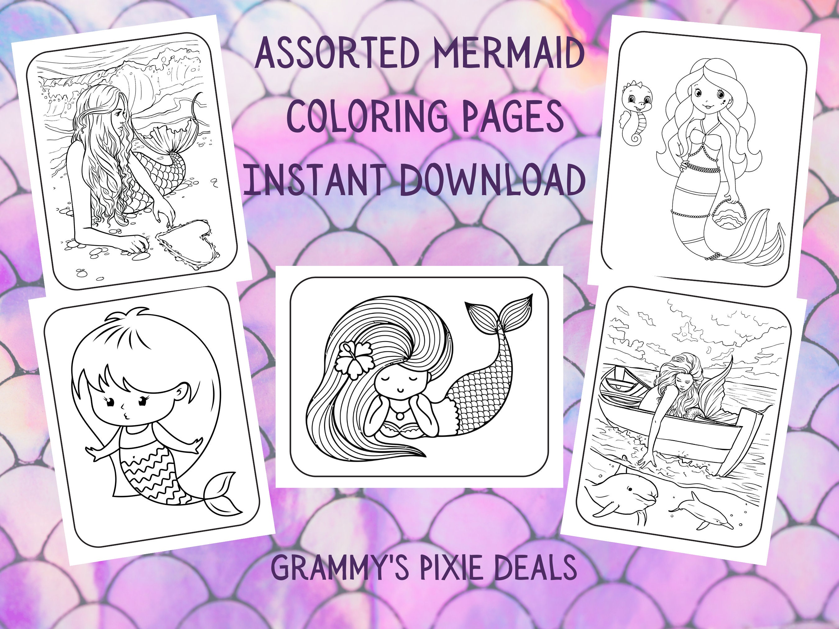 Mermaid Coloring Pages54 Printable Coloring Pages, Mermaid Printable