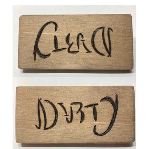 Clean/Dirty Reversible Dishwasher Magnet