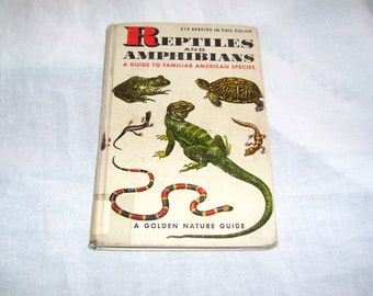 Reptiles and Amphibians A Golden Nature Guide 1957 by Herbert Zim and Hobart Smith