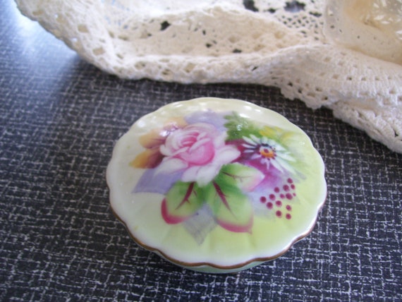 Lefton Handpainted Trinket Dish Ring Dish 5206 Co… - image 4