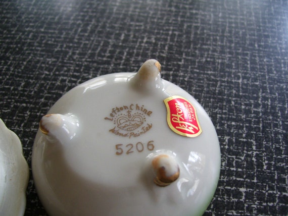 Lefton Handpainted Trinket Dish Ring Dish 5206 Co… - image 2