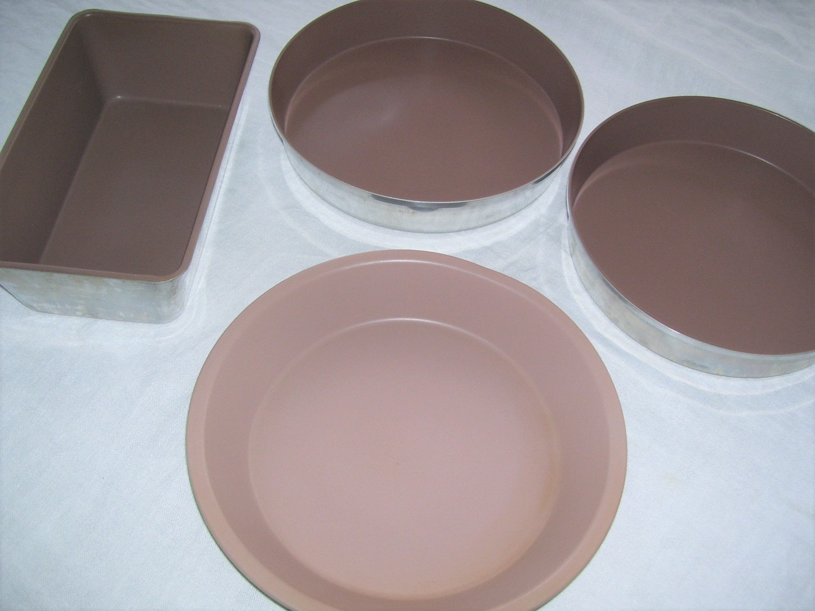 NOS Teflon Baking Set Bread Pan Cake Pans Pie Pan 4 Piece Etsy