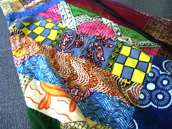 Handmade Patchwork Wrap Around Skirt - image 9