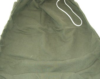 Vintage US Army Drawstring Bag, Olive Green Canvas Laundry Bag - Etsy