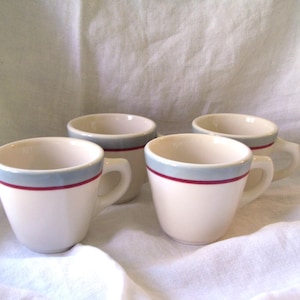 4 Syracuse Restaurant Ware Coffee Cups