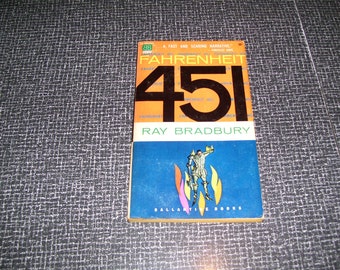 Fahrenheit 451 by Ray Bradbury Pb 1965 Vintage