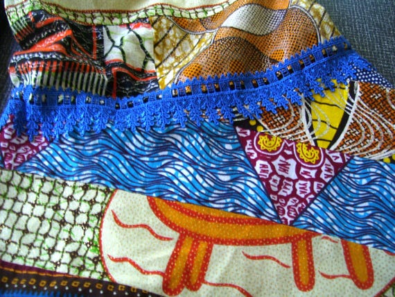 Handmade Patchwork Wrap Around Skirt - image 3