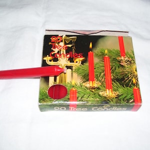 16 Angel Chime Christmas Tree Candles Biedermann 4 inches Vintage