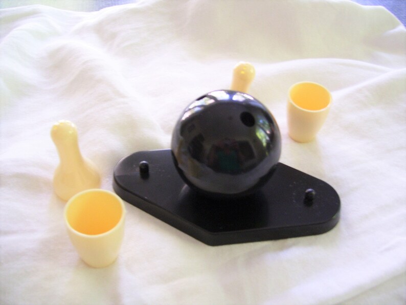 Ten Pin Salt Pepper Sugar Set Bowling Salt Pepper Plastic in Etsy