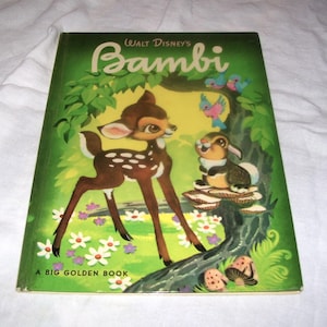 Big Golden Book Bambi Walt Disney&#39;s Vintage
