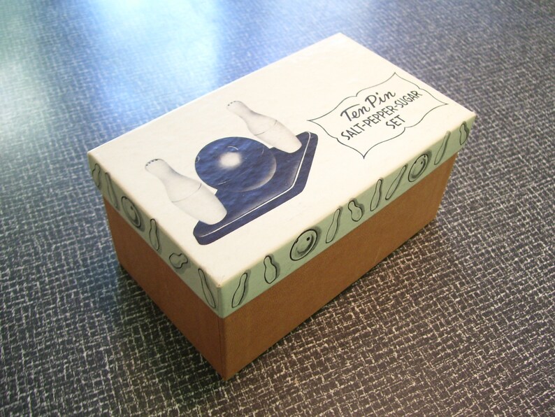 Ten Pin Salt Pepper Sugar Set Bowling Salt Pepper Plastic in Etsy