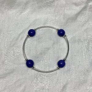 Grateful Bracelet Lapis/Sterling Silver image 2