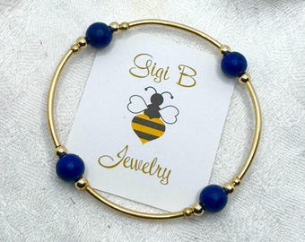 Lapis Bracelet/14k gold filled