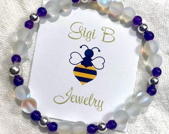 Amethyst Moon Mermaid Glass