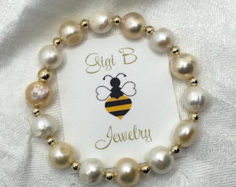 Cultured Pearl Bracelet/Gold