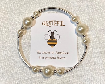 Grateful Pearl Trio Bracelet/Sterling