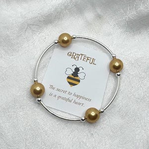 Best Seller! Grateful Pearl Bracelet—Gold Pearls/Sterling Silver