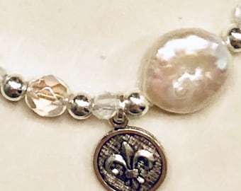 Fleur-De-Lis Coin Pearls