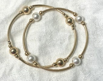 Grateful Pearl & Goldie Duo/14k Gold Filled