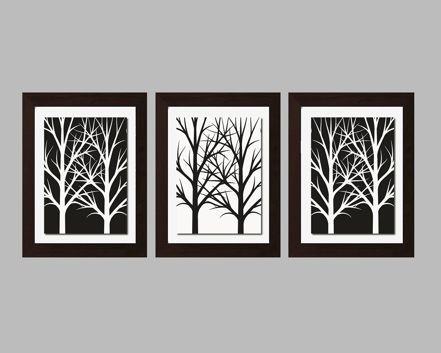 Living Room Wall Art Living Room Decor Tree Wall Art Tree Etsy